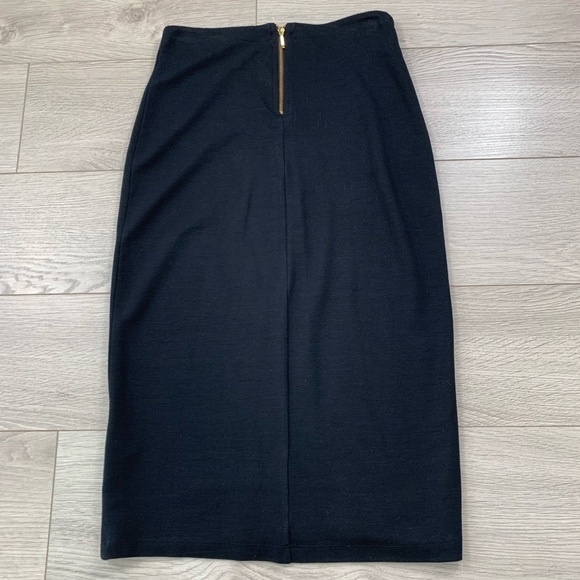 Nicole Bridger Black Midi Fitted Classic Career Skirt - Picture 3 of 8
